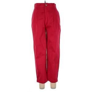 NWT Na Nin Red Oliver French Twist Cuffed Cotton Pants Large